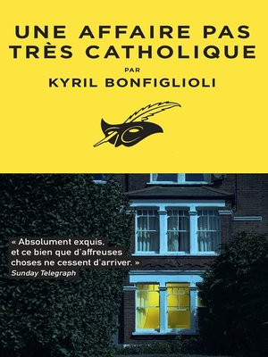 cover image of Une affaire pas très catholique